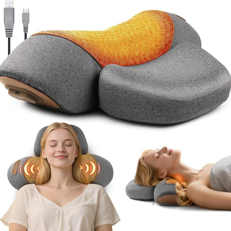 Switchable Cervical Pillow with Massage and Heating Functions