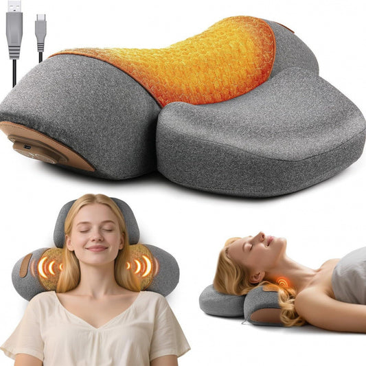 Switchable Cervical Pillow with Massage and Heating Functions