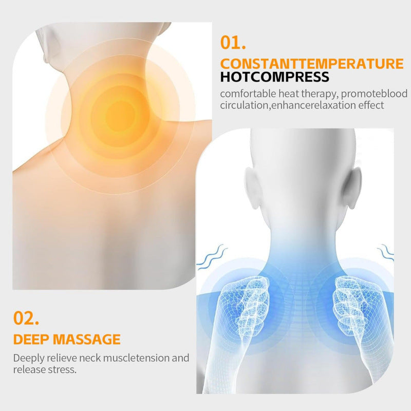 Switchable Cervical Pillow with Massage and Heating Functions
